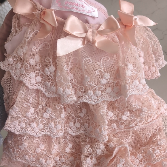 Pink Lace Ruffle Dress - Picture 5 of 6